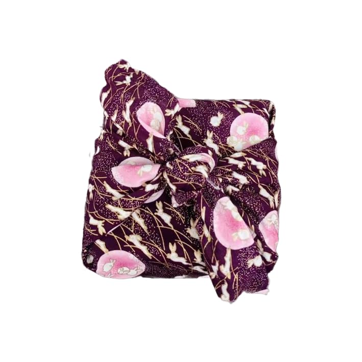 Japan Wrap The Cloth Cotton Line, 55 * 55CM 6/12PCS Chang'e & Moon wielokrotnego użytku ściereczka do pakowania(Red,55 * 55cm 12PCS)