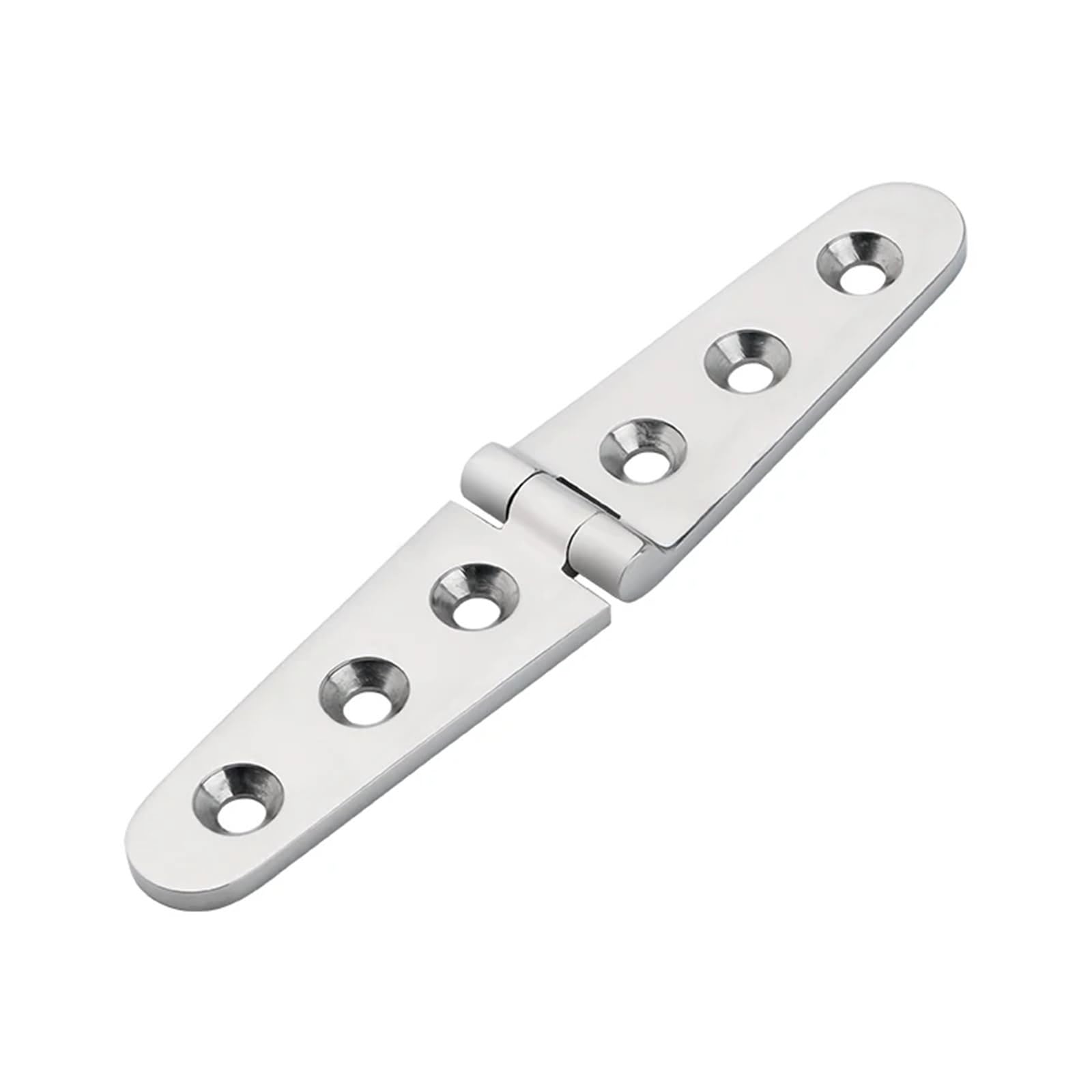 Rmwkrmogrf One Color 30X152mm Stainless Steel 316 Door Strap Hinge With 6 Holes Polish Hardware Casting 8Pcs