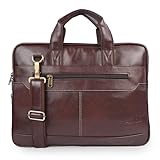 ADISA Laptop Messenger Office Bag Briefcase for Work for Men (Lb6050-Bro, Brown)