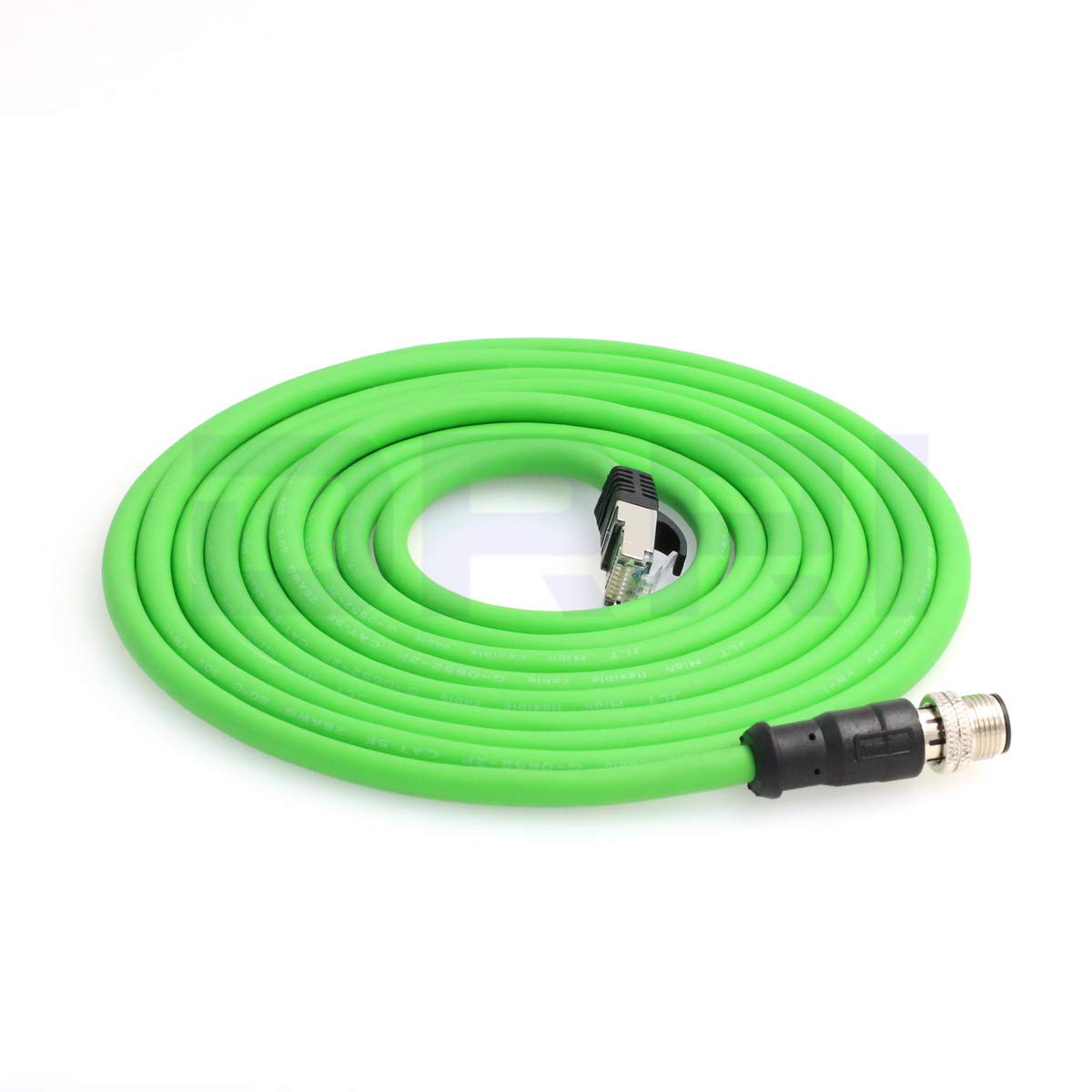 DRRI M12 4pin D-Code Male to RJ45 Waterproof Ethernet Shielded Cable for Industrial Ethernet Applications (1M) - Image 3