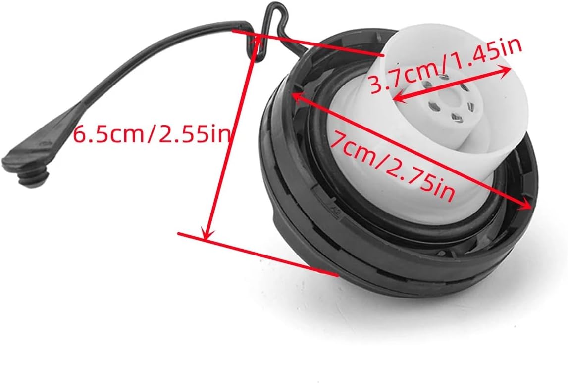 Fuel Tank Filler Cap Compatible With Toyota For Camry 2002-2006 For Corolla 2002-2004 For Matrix 2004-2006 77300-35040 Car Inner Fuel Tank Cap Cover Assembly