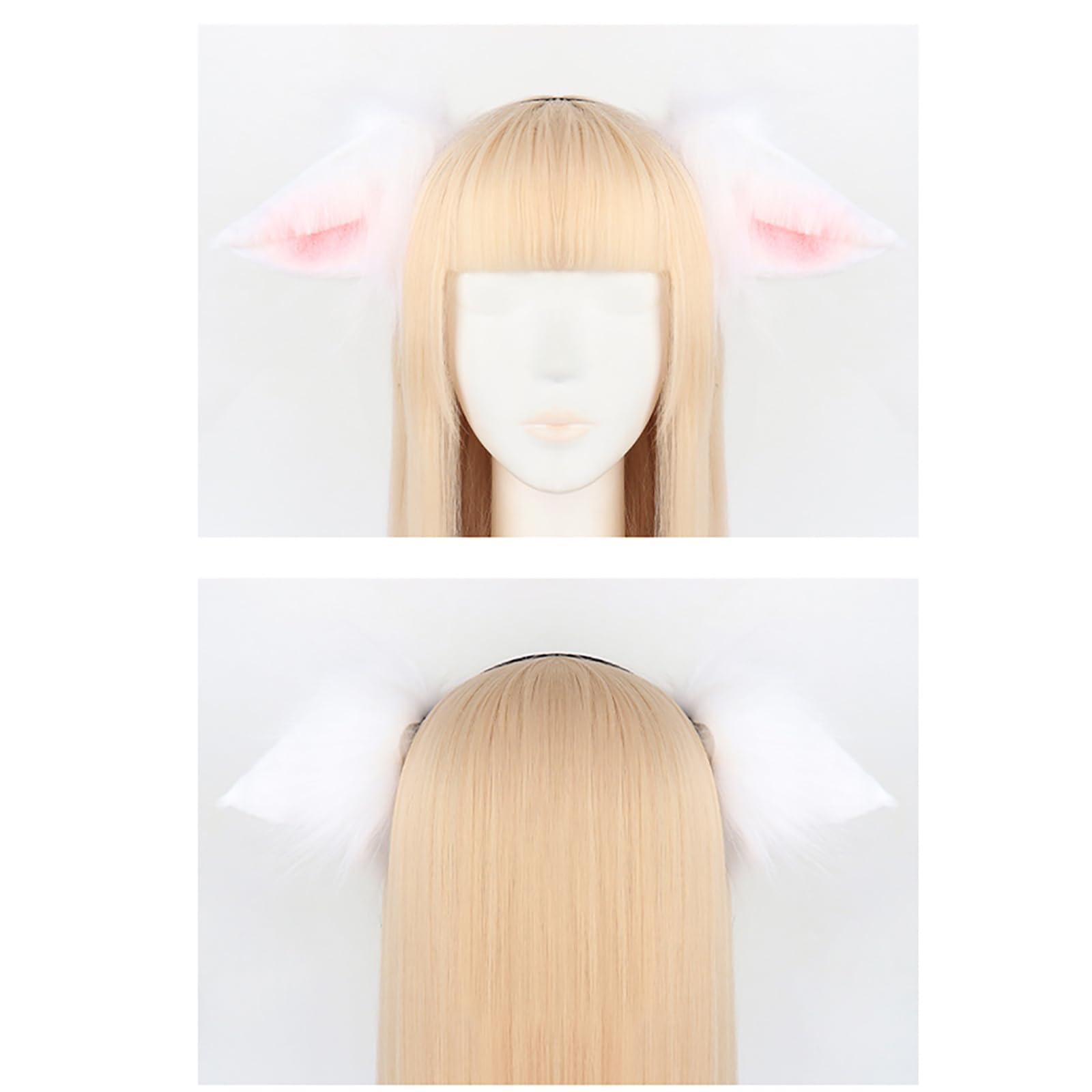 Disfraz de animal de Halloween, diadema de orejas de animales, guante de peluche, accesorio para disfraz de oveja, accesorio para niñas, Halloween, cosplay, diadema con orejas de oveja