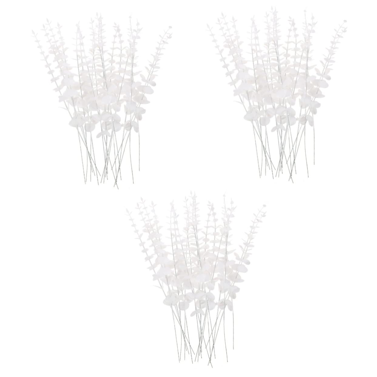 YARNOW 3 Set Di Rami Di Eucalipto Finti Realistici Fiori Artificiali Per Decorazioni Di Matrimoni E Feste 20 Pezzi * 3