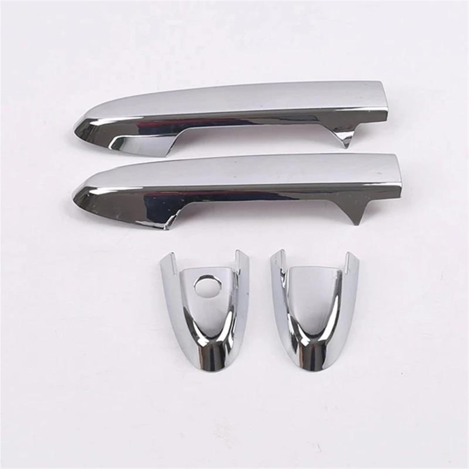 Kjhopy Silver A Chrome Door Handle Cover Trim Molding Catch Overlay Garnish Cap Cup Protector For Vezel Hr-V Hrv 2015-2020 Lhd Front Exterior Door Handle(Silver A)