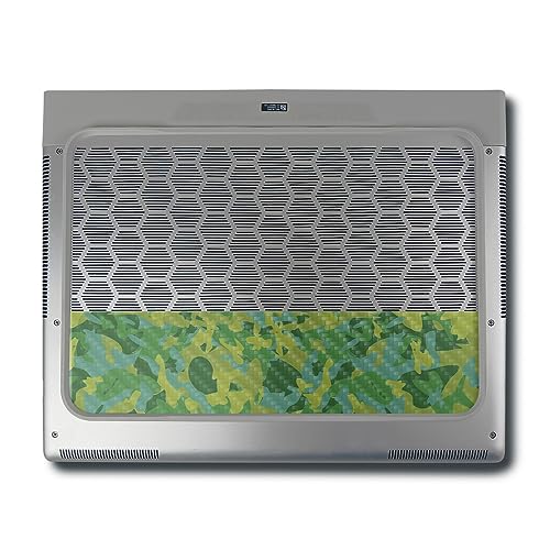 Image of MightySkins Carbon Fiber Skin Compatible with Alienware X16 R1 (2023) Full Wrap Kit - Verde Camouflage | Protective, Durable Textured Carbon Fiber Finish | Easy to Apply | Made in The USA
