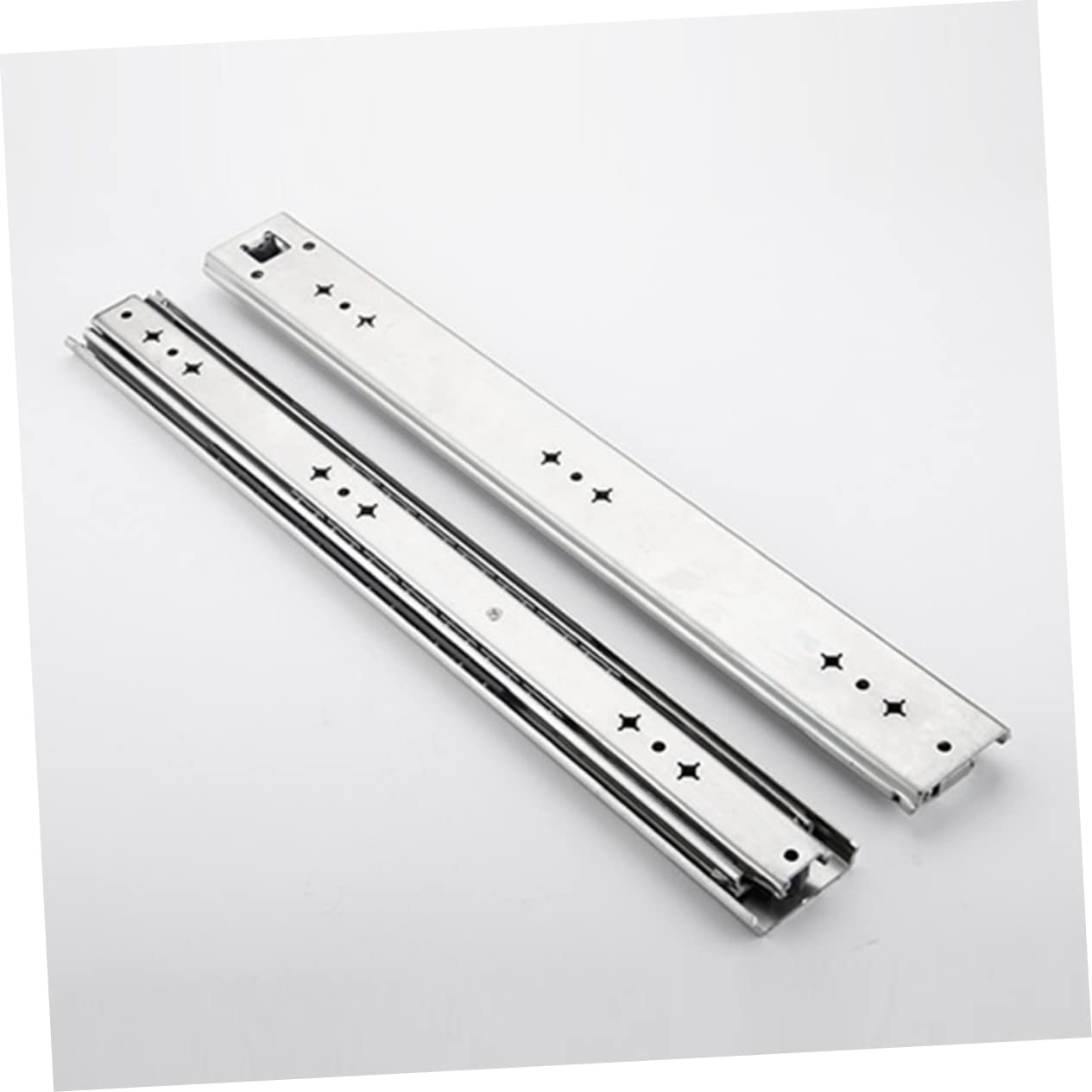 Correderas de Cajón de Acero Laminado en Frío y Abs, 2 Piezas