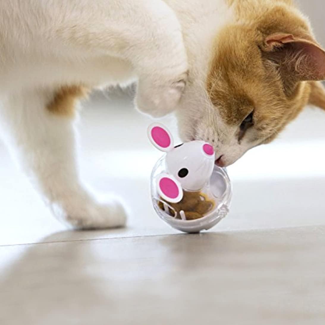 Juguete Alimentador De Juguete para Gatos, 2 Piezas, Dispensador De Comida para Gatos, Alimentador Interactivo De Comida para Gatos, Juguete para Mascotas, Alimentadores Automáticos