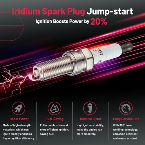 Image of BDFHYK Ignition Coil Pack UF624 and Iridium Spark Plugs 97390 Compatible with Honda Pilot Ridgeline 2009-2014 Acura RDX ZDX Honda Oem Coil Pack Coil for Acura 3.5L 3.7L V6 Set of 6