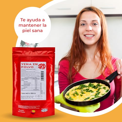 Eipulver (350 g) | Pasteurisiertes Eigelb Pulver | Ohne Zusatzstoffe | Laktosefrei | In praktischer Zip-Beutelverpackung