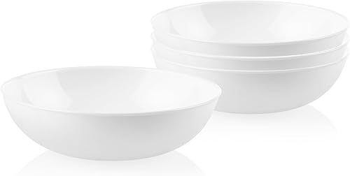 Miniatura 9 de Corelle - Juego de platos de mesa de Vitrelle, triple capa de vidrio, no se astillan, platos redondos ligeros, 8 piezas, Colección escarcha