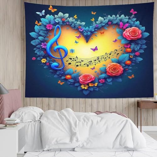 Tenture 3D fleurs d'amour grand format pour décoration esthétique