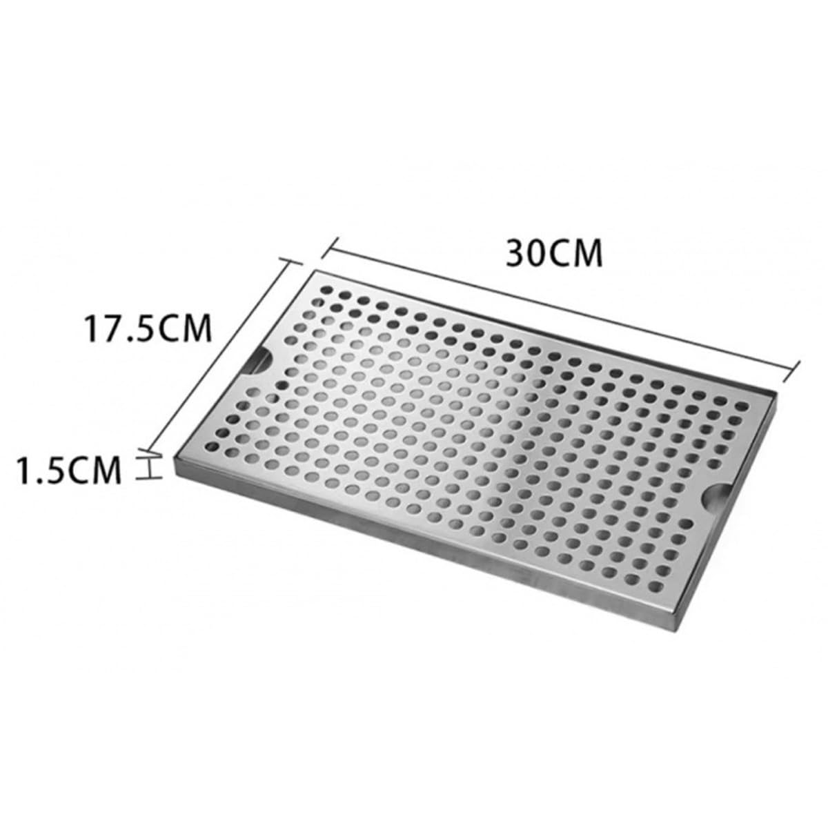 Ubric Vaschetta raccogligocce in Acciaio Inox 304 e Coperchio Rimovibile per Bar, Ristorante, caffè