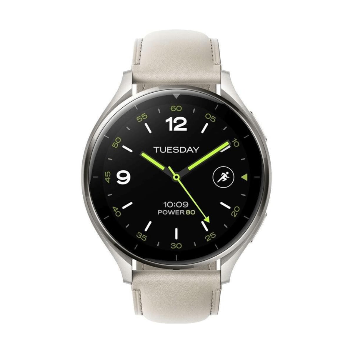 XIAOMI Watch 2 Titan - Funda Gris con Correa de Cuero Blanco