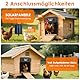 Dreamhigh® Hühnerklappe Solar Mit LCD-Anzeige, Automatische Hühnerklappe Mit Timer & Lichtsensor, Wetterfeste Hühnerklappse Mit Fernbedienung Und Klemmschutz Für Den Stall, Zur Hühnerstall