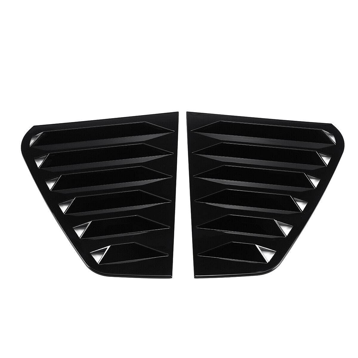 Persianas laterales de coche, para Golf 7 R 7 7.5 2013-2020 Racing Persianas Venecianas Rejilla de ventilación Cubierta Negro