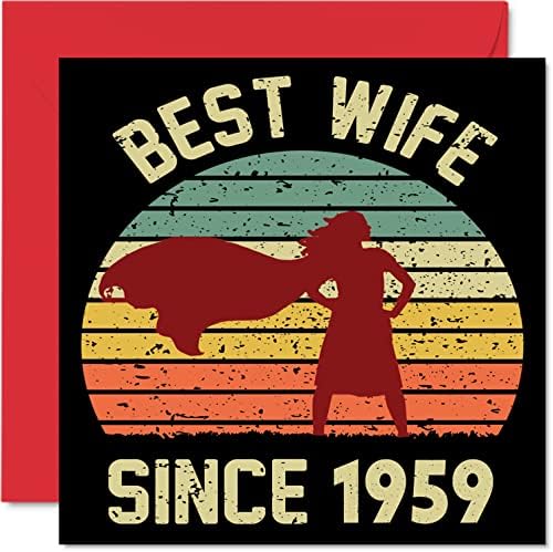 11th Anniversary Card for Wife from Husband - Best Wife Since 2012 - I Love You Gifts, Happy 11th Wedding Anniversary Cards for Partner, 145mm x 145mm Greeting Cards for Eleventh Anniversaries