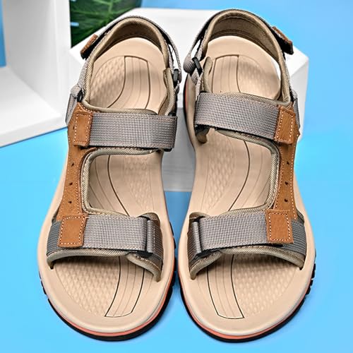 Men's Open Toe Sport Sandals for Summer Casual Walking Beach Outdoor Comfortable Lightweight Hiking Sandal with Arch Support4