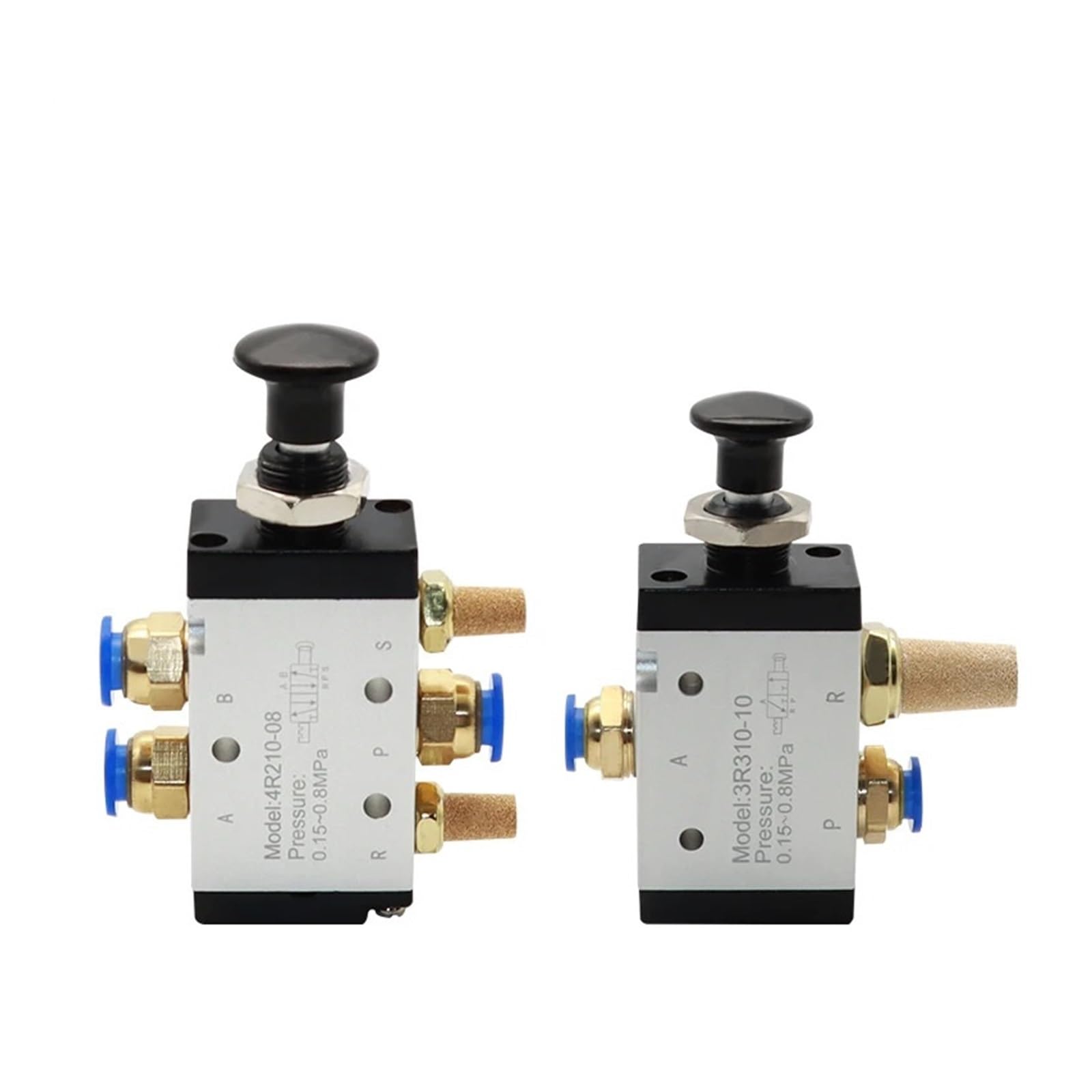 Vanne d'inversion 3R210-08 push-pull pneumatique pour vérin et circuit d'air