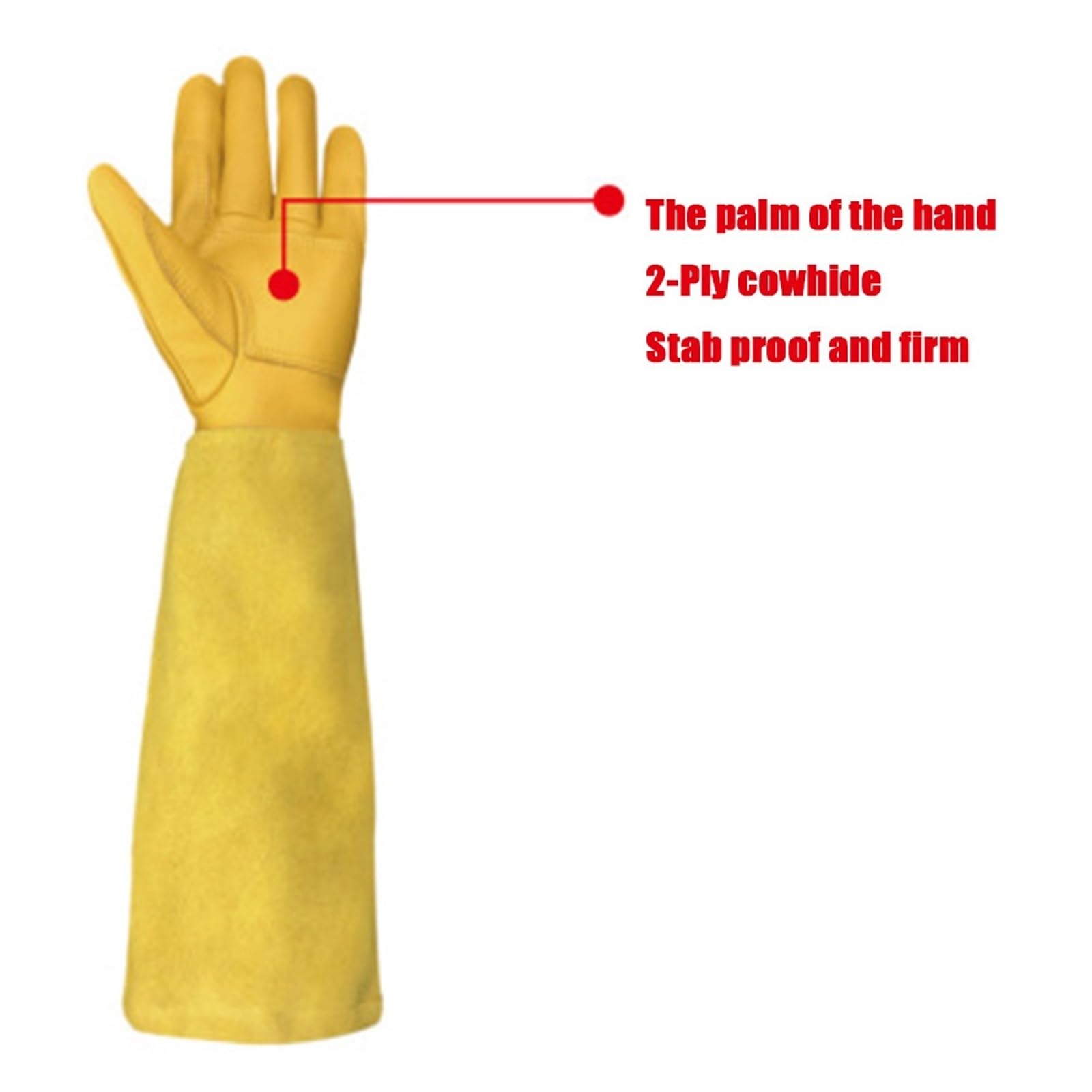 Gants De Jardinage Longs, D'élagage Roses, Jardin Résistants Aux Épines Avec Protection Avant-bras M/L/XL PoignéE Forte(XL)