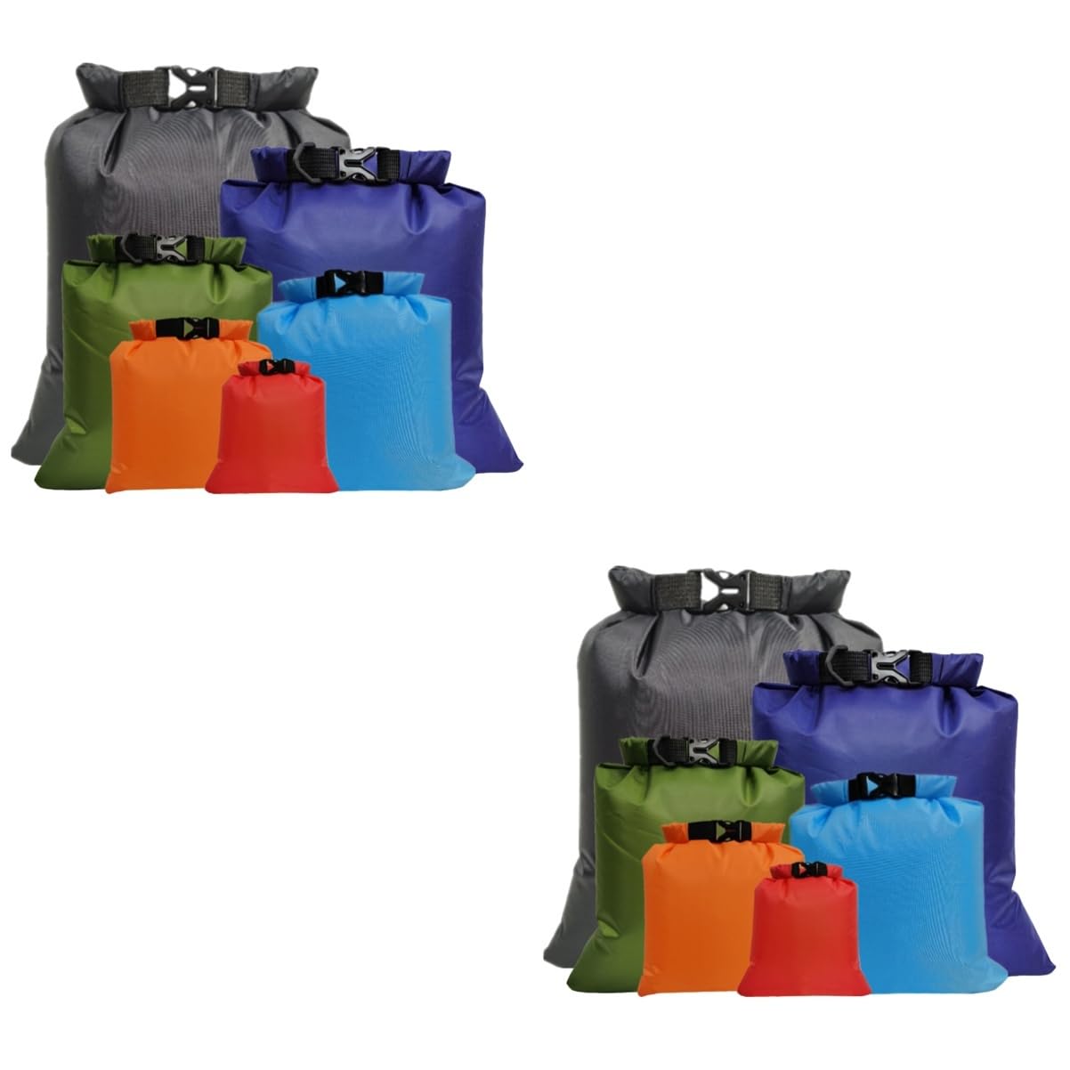 BESPORTBLE 12pezzi Sacchetti Impermeabili Per Attività Outdoor Borse Leggere Rafting Kayak e Organizzazione e Protezione