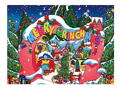 Allenjoy 96" x 72" Merry Christmas Backdrop for Kids Xmas