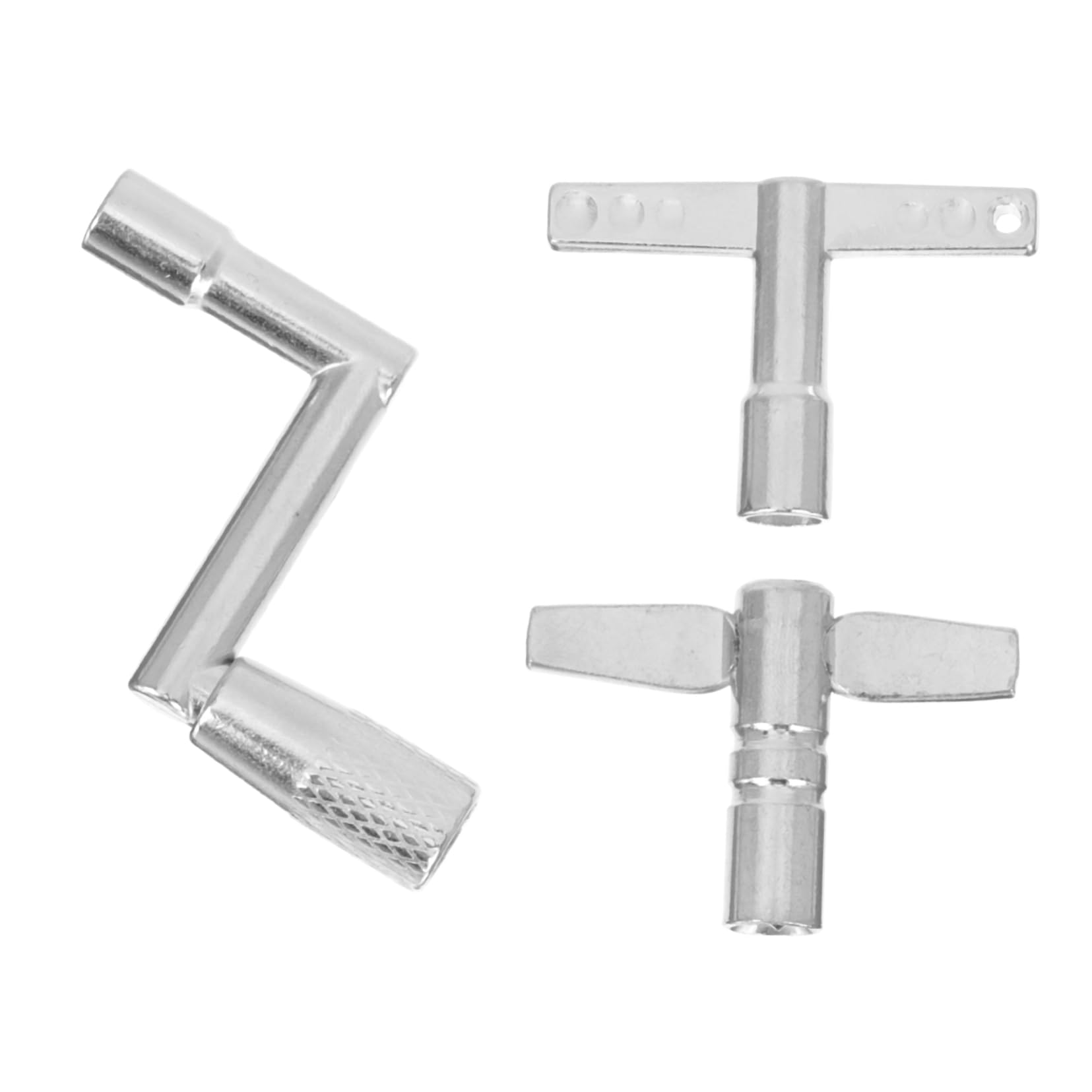 Sosoport Drum Set Keys 3pcs Drum Adjustment Wrench Stainless Steel for Tuning Instrument Parts