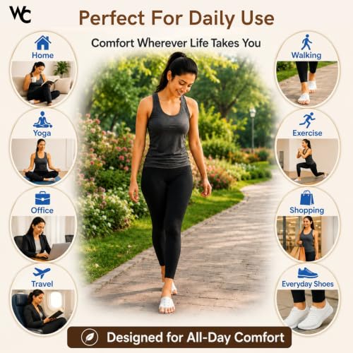 Image of Wonder Care Toe Separator Socks Foot Alignment Bunion Corrector Silicone Spacer Hallux Valgus Support Unisex