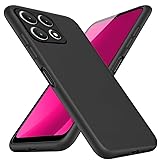 Jilivock Case for T-Mobile REVVL 7 5G Phone Case TPU Soft Silicone Cover, Shockproof Silicone Phone Case with Microfiber Lining（Black）