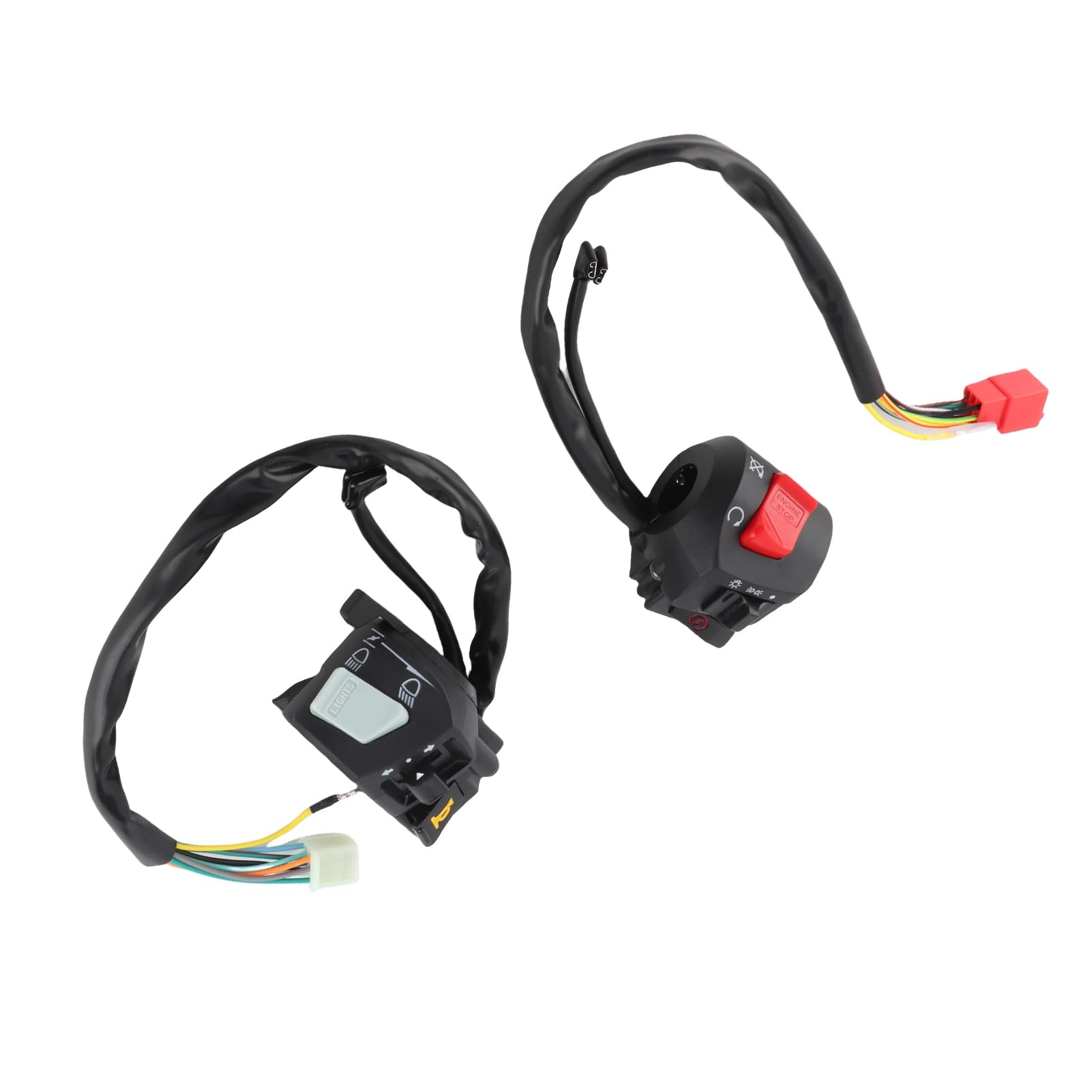 Comandi Moto Manubrio Interruttore Luce Segnale Svolta Corno Universale 2pcs