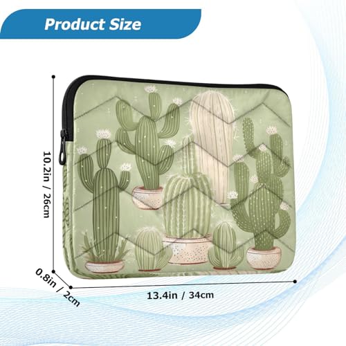 Funda para portátil 13-14 pulgadas color verde cactus impermeable miniatura 3