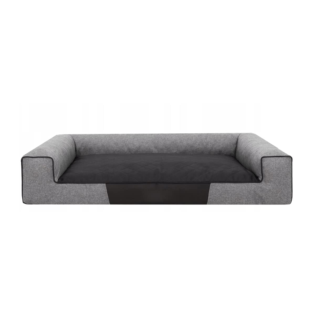 Victoria ÖKOLEINEN Hundematratze, Hundebett für Kleine, Mittlere, Große Hunde - Robustes, wasserdichtes Hundekissen, Outdoor & waschbar Hundematte - 80x55x17cm Dunkelgrau