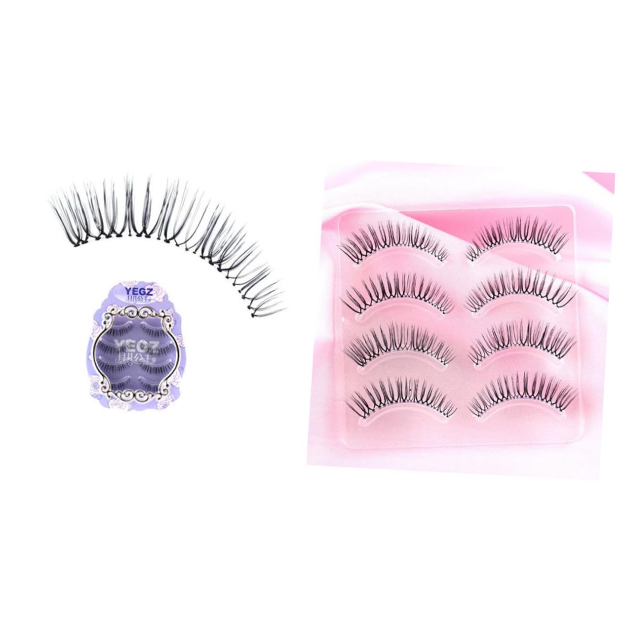 12paia Ciglia Finte Naturali Fibra Per Donna Ciglia Fatte Mano Per Eventi Sfilate e Uso Quotidiano Look Realistico e Comfortevole