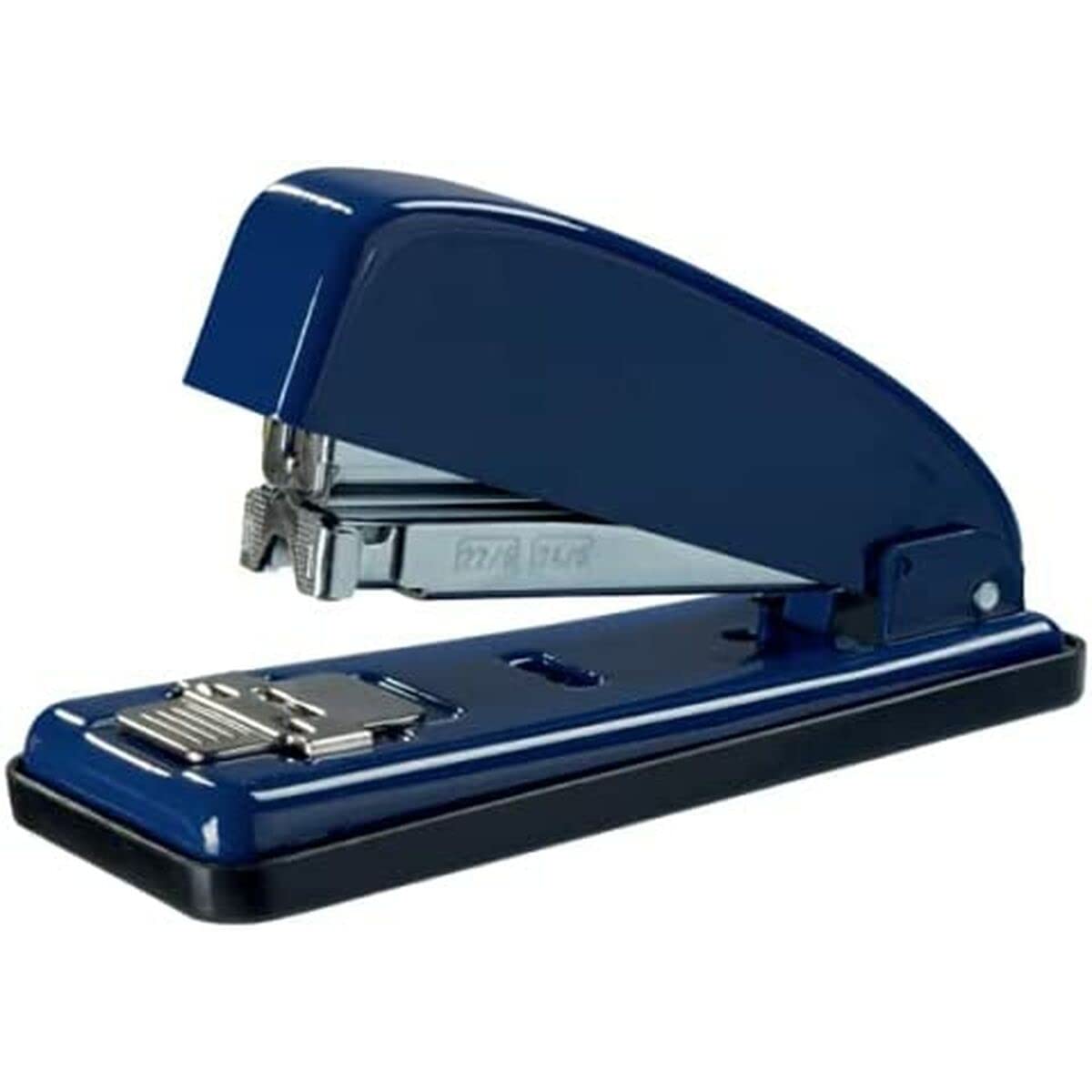 Petrus 44794 - Grapadora Metálica de Oficina Mod. 226, Capacidad 30 Hojas, Tecnología de Impacto Directo Patentada, Grapado Cerrado, Abierto y Clavado, Carga Frontal Automática, Color Azul