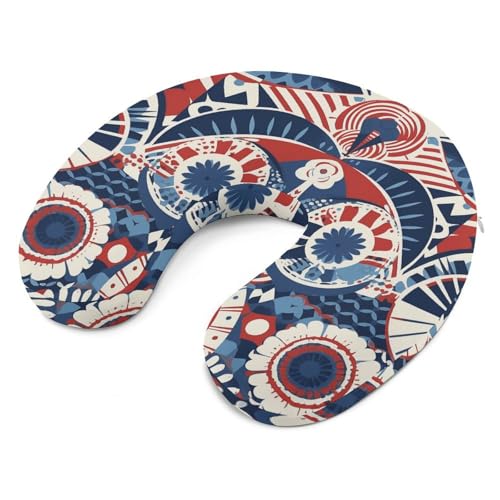 Almohada cervical de espuma viscoelástica portátil U miniatura 6