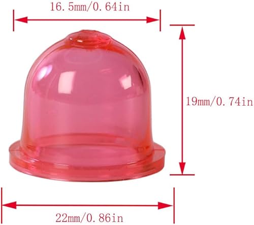 Miniatura 4 de Manguera de gasolina de combustible, 4 tamaños (por 2 pies) para motores pequeños comunes de 2 ciclos bombilla de cebado 530095646 filtro motosierra