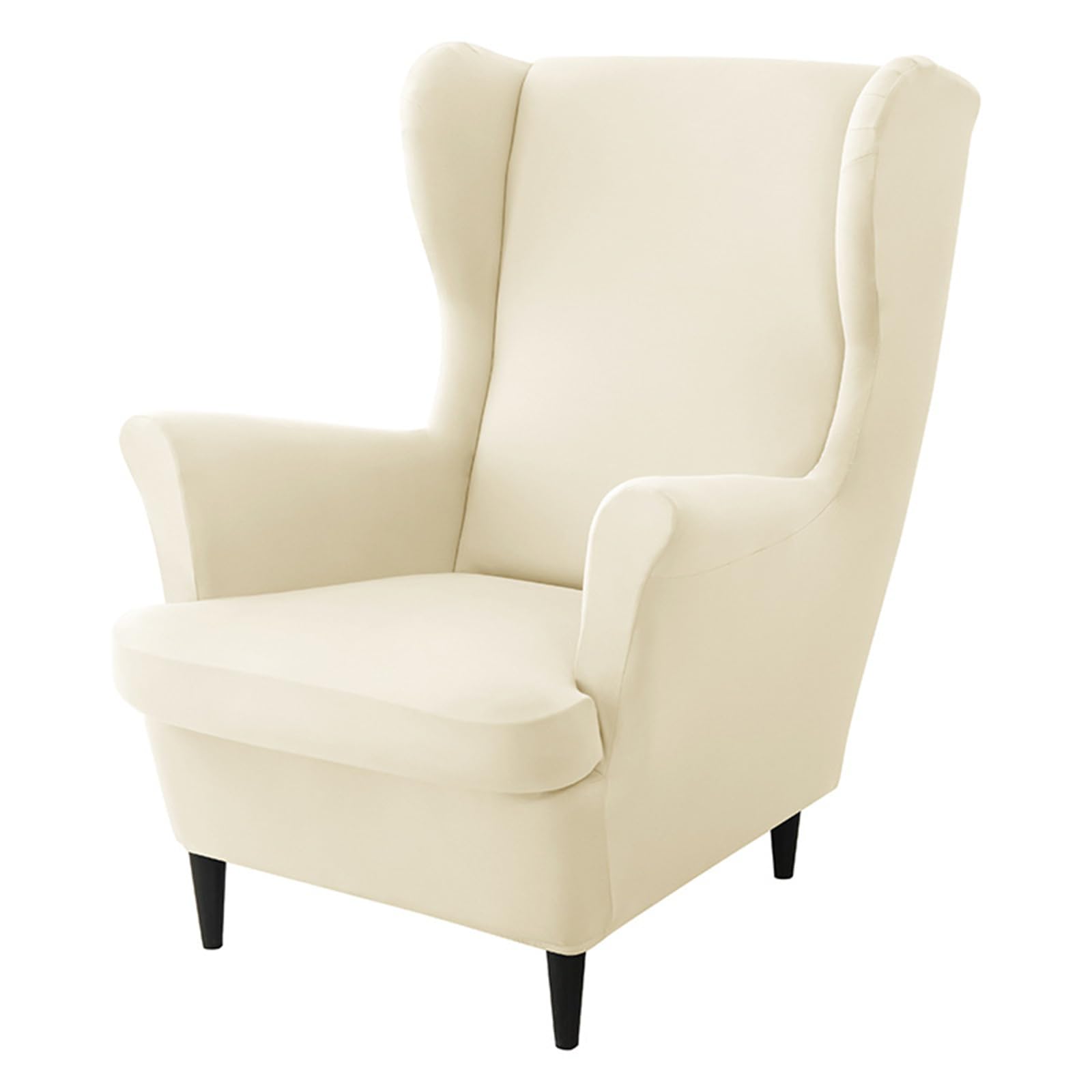 Housse de fauteuil en soie de lait et housse de coussin pour un salon chaleureux