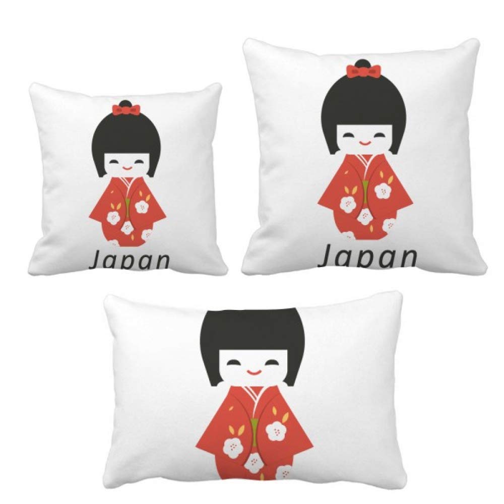 Housse de coussin japonaise traditionnelle fille déco chambre salon