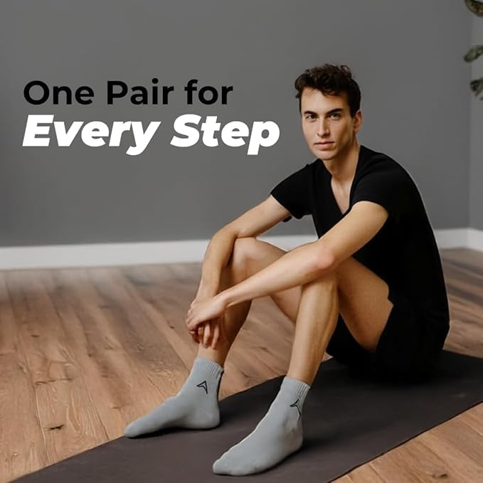 Image of AMAREE Premium Soft & Comfortable Socks - Breathable, Durable & Everyday Wearr - Free Size Multicolor (Pack Of -5)