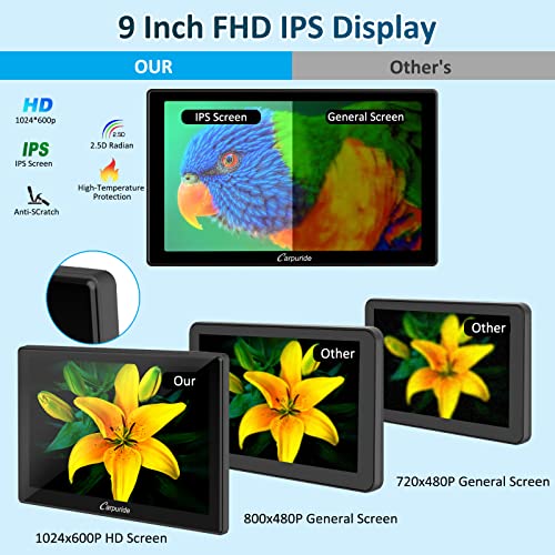 Upgrade New 2023 Carpuride W901 Pro Portable 9 Inch Ips Touch Screen Wireless Apple Carplay Android Auto Car Radio Receiver, Smart Multimedia Dual Bluetooth Dashboard Console Car Stereo #TOP4