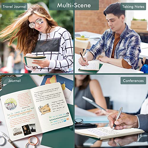 36-Pack-Soft-Cover-Journal-Bulk-Feela-Lined-Blank-Travel-Journal-for-Women-Men-Writing-Notebooks-College-Ruled-for-Work-Note-Taking-Notebook-School-Business-Supplies-82-x-55-A5-Dark-Green