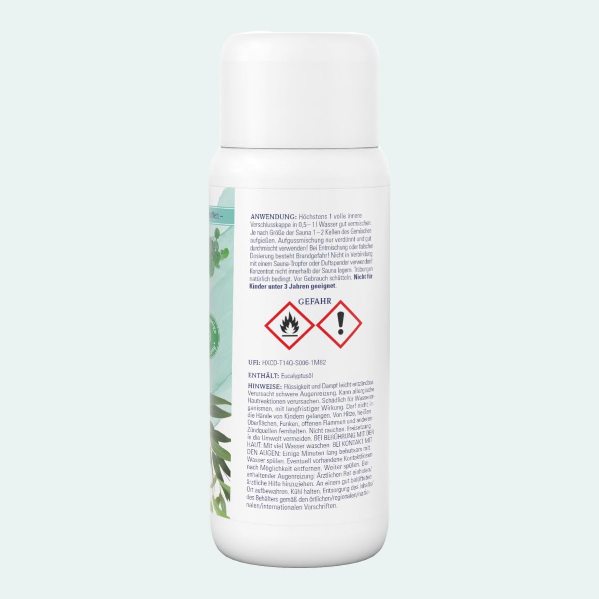 Dresdner Essenz Infusión de eucalipto mentol para sauna, 250 ml, refrescante sauna con mentol y aceite de eucalipto, liberadora y beneficiosa para las vías respiratorias, vegana