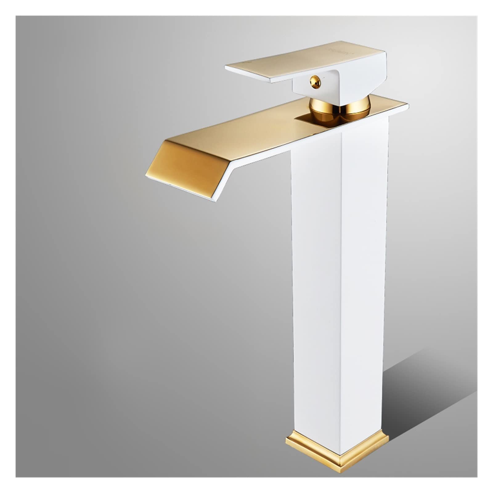 Mitigeur de lavabo cascade blanc pour vasque haute de salle de bain