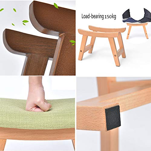 Banco de madera maciza con diseño creativo para decoración 8