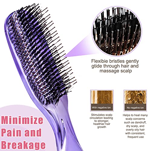 Hair Brush, Detangling Brush, Scalp Brush, Shampooing Comb, Massager Brush Hair-Care Brush, Scalp Massage Brush For All People And Different Hair Types (Blue) #TOP3