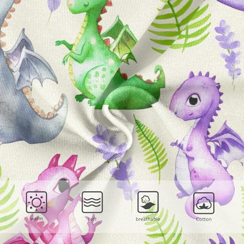 Joisal Cute Cartoon Dragons Beige Girls Underwear Toddlers 2t Cotton Cute Panties Girl Stylish Kids Undies Briefs3