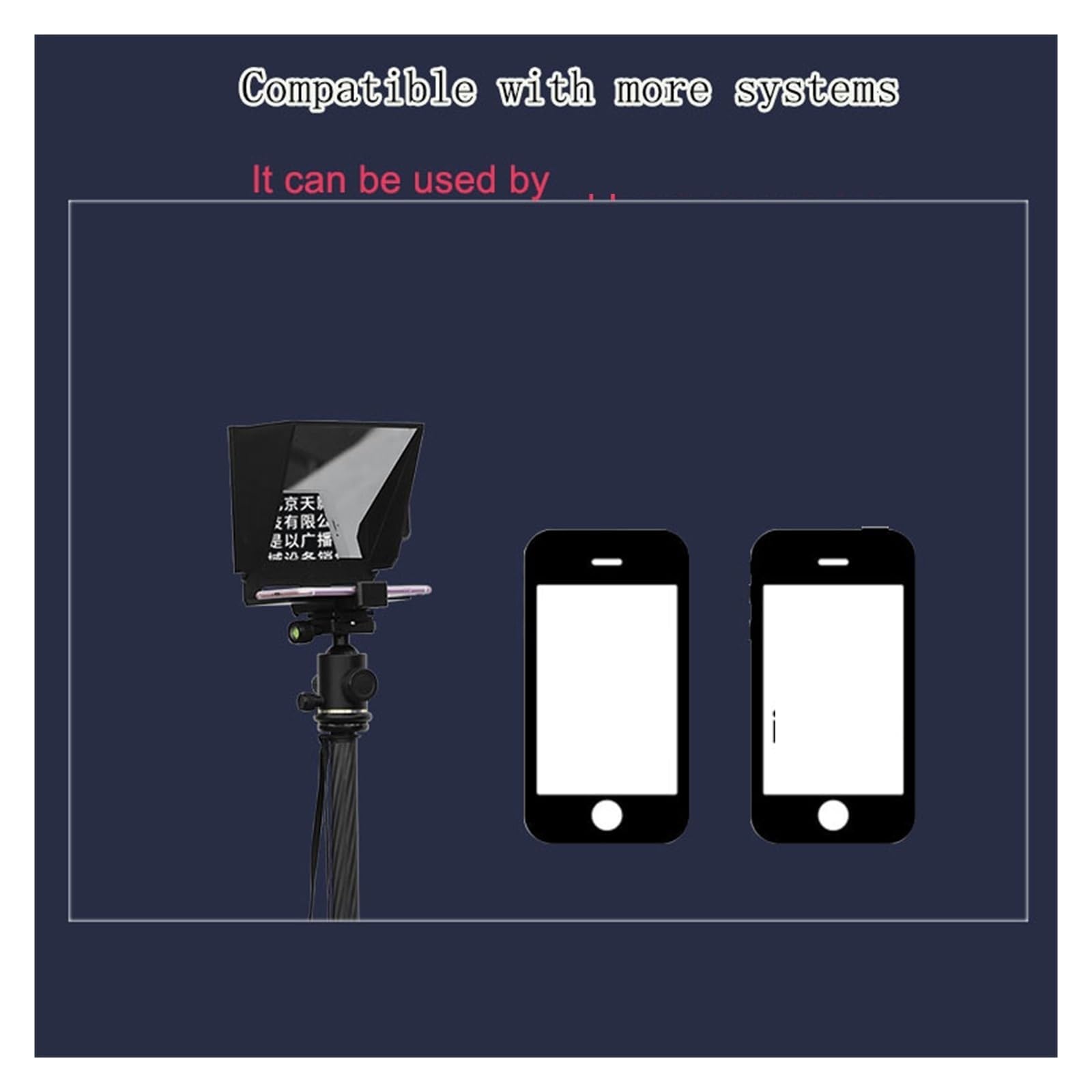 Teleprompter, Mini Video Teleprompter Ekran HD do smartfona Kamera DV(Professional)