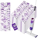 ZHAYAO 20 Pack Disposable Power Mop Pads for Swiffer Power Mop Pads, Compatible with Swiffer Power Mop Refills, Unscented Spray Replacement Floor Cleaning Refills for urface/Hardwood Floor Cleaning