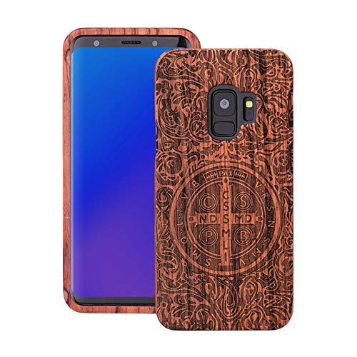 PRAV® Sung Galaxy S9 Constantine Combination Removable Slim Phone Case Wood Color A1A9