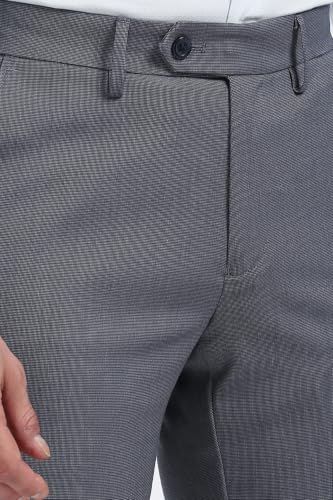 Image of Peter England Men Mid Rise Neo-Slim Formal Trouser