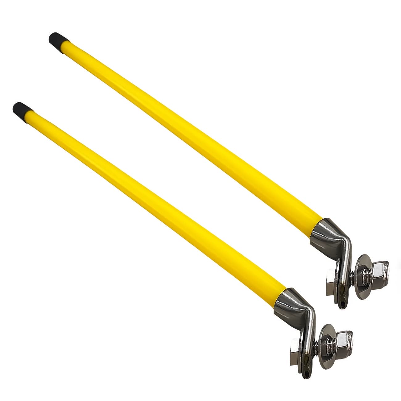 C CLINK Snow Plow Blade Markers Guides Kit 24'' Vertical Stud Mount Striking Yellow Never Break For Most Blizzard Boss SNO-Way Western Meyer Polaris Plow Mark The Edge Of The Plow - View #5